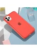 Силиконовый матовый полупрозрачный чехол для Apple iPhone 11 Pro Max (6.5") Красный / Red