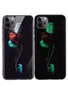TPU+Glass чехол светящийся в темноте для Apple iPhone 11 Pro Max (6.5") Космос / Черный
