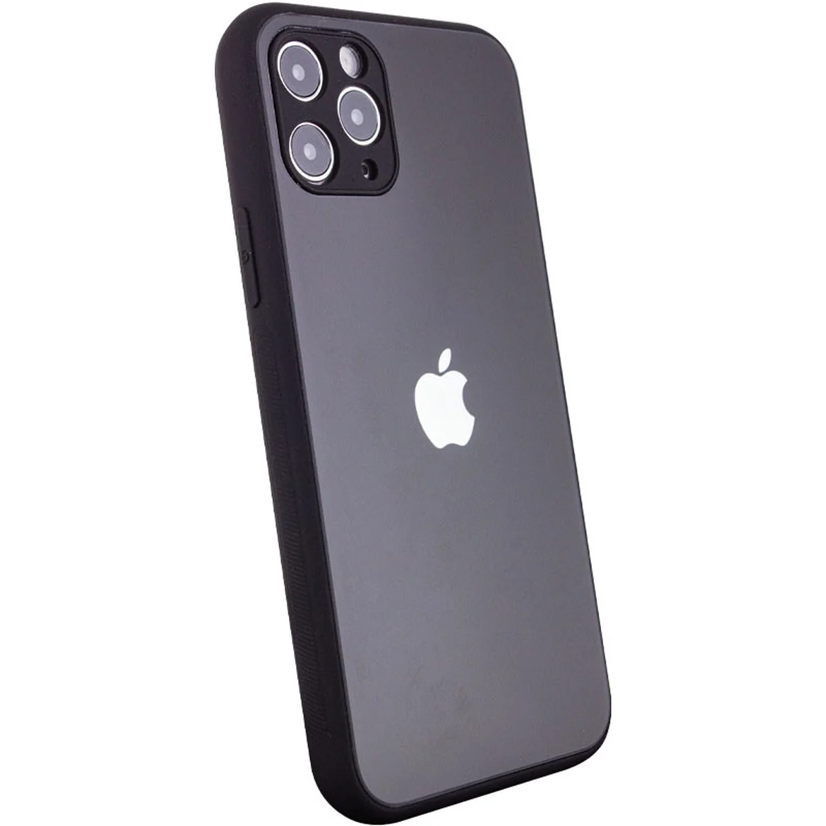TPU+Glass чехол Matte Candy Full camera для Apple iPhone 11 Pro Max (6.5") Черный