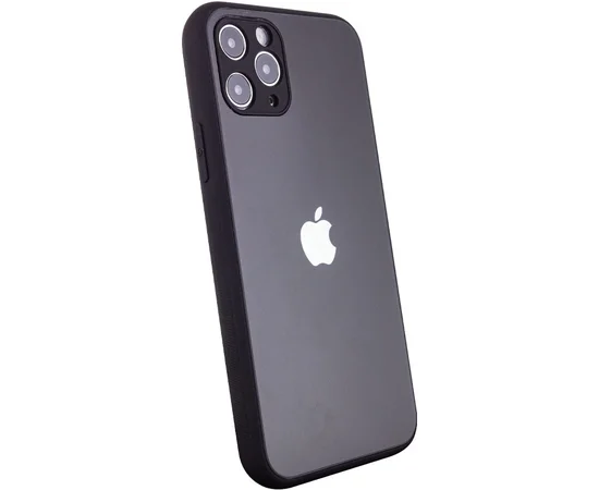 TPU+Glass чехол Matte Candy Full camera для Apple iPhone 11 Pro Max (6.5") Черный