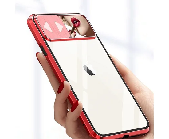 Чехол Camshield 360 Metall+Glass со шторкой для камеры для Apple iPhone 11 Pro Max (6.5") Красный