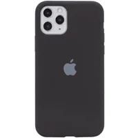 Чехол Silicone Case Full Protective (AA) для Apple iPhone 11 Pro Max (6.5") Черный / Black