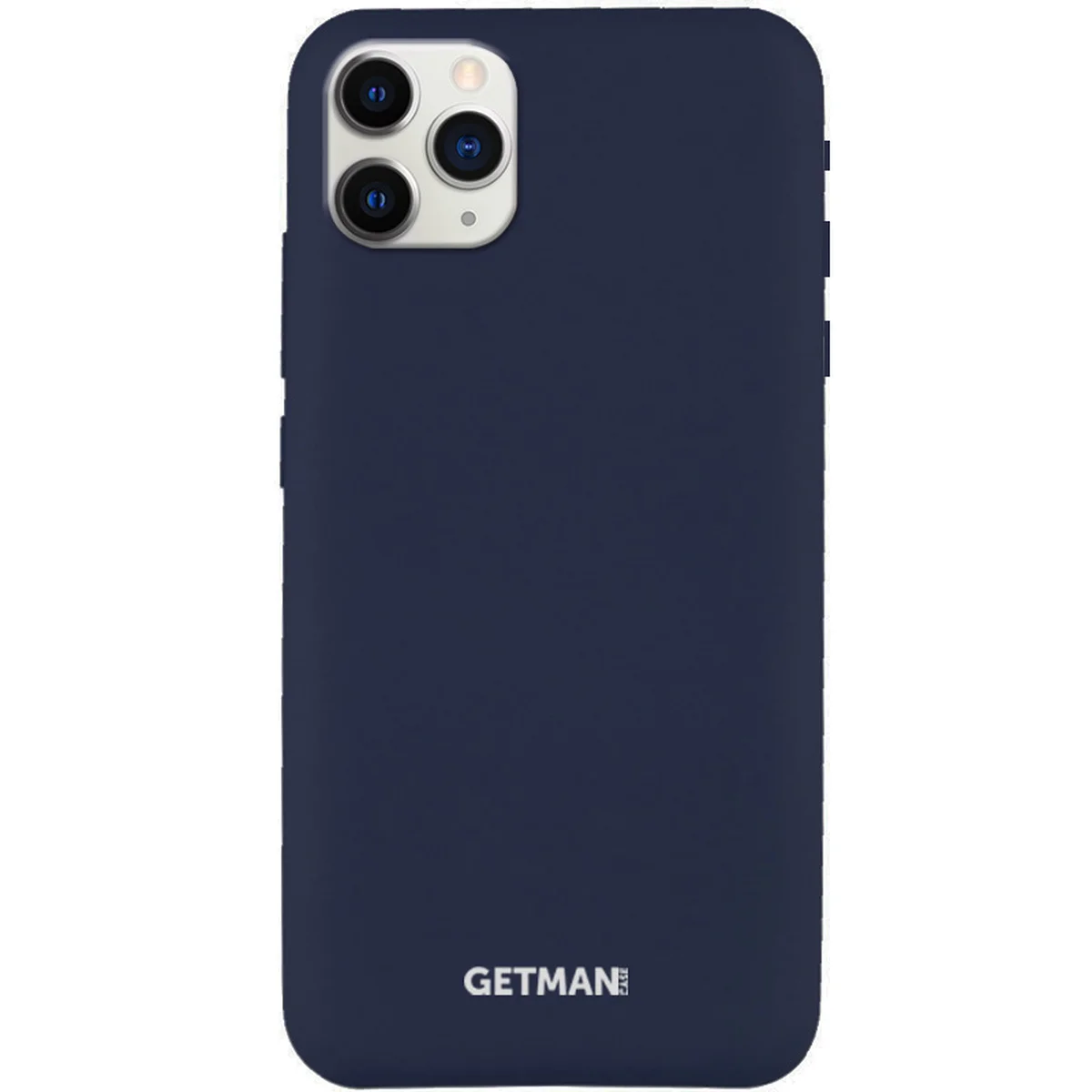 Чехол Silicone Case GETMAN for Magnet для Apple iPhone 11 Pro Max (6.5") Синий / Gray Cobalt