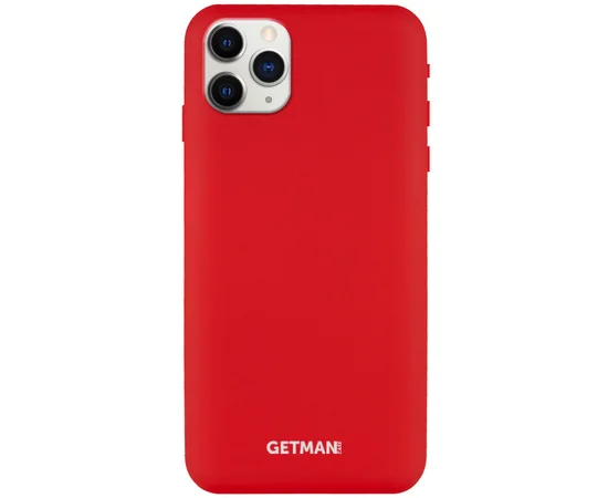 Чехол Silicone Case GETMAN for Magnet для Apple iPhone 11 Pro Max (6.5") Красный / Red