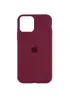 Чехол Silicone Case Full Protective (AA) для Apple iPhone 11 Pro Max (6.5") Бордовый / Plum