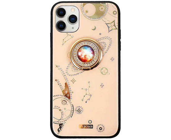 TPU+Glass чехол TYBOMB Cloud Atlas для Apple iPhone 11 Pro Max (6.5") Pink