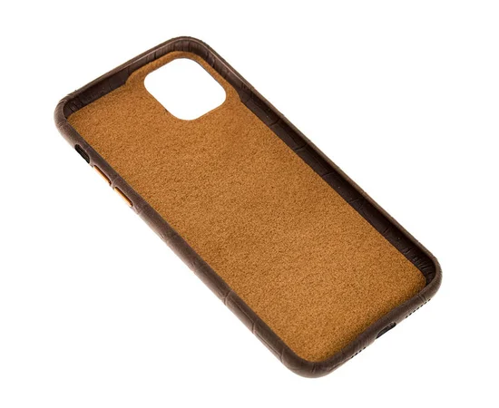 Шкіряний чохол Croco Leather для Apple iPhone 11 Pro Max (6.5 ") Brown