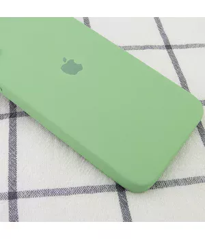Чехол Silicone Case Square Full Camera Protective (AA) для Apple iPhone 11 Pro Max (6.5") Мятный / Mint