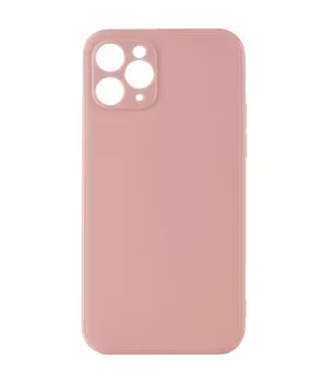 Силиконовый чехол Candy Full Camera для Apple iPhone 11 Pro Max (6.5") Розовый / Pink Sand