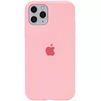 Чехол Silicone case (A) (с закрытым низом) для Apple iPhone 11 Pro Max (6.5") Розовый / Pink