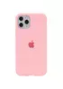 Чехол Silicone case (A) (с закрытым низом) для Apple iPhone 11 Pro Max (6.5") Розовый / Pink
