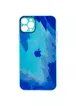 Чохол TPU+Glass Impasto abstract для Apple iPhone 11 Pro Max (6.5") Blue