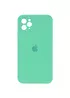 Чохол Silicone Case Square Full Camera Protective (AA) для Apple iPhone 11 Pro Max (6.5 ") Зелений / Spearmint