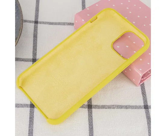 Чехол Silicone case (A) для Apple iPhone 11 Pro Max (6.5") Желтый / Yellow