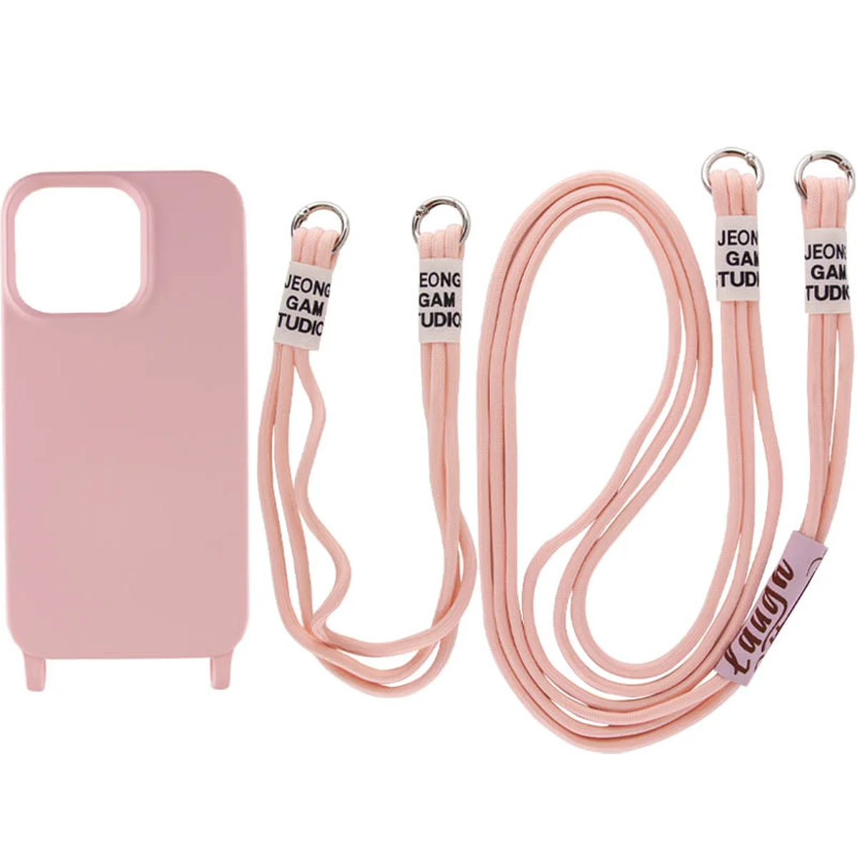Чехол TPU two straps California для Apple iPhone 11 Pro Max (6.5") Розовый / Pink Sand