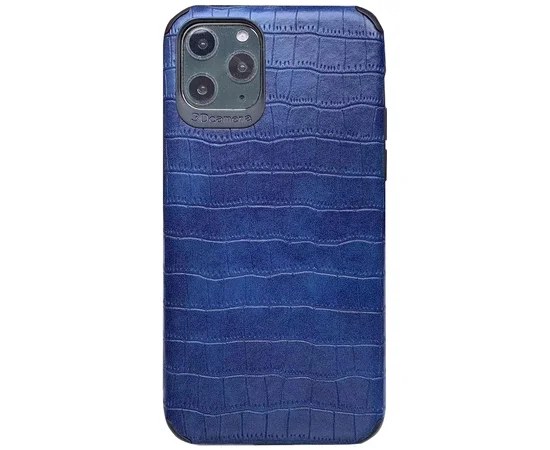 Шкіряна накладка Epic Vivi Crocodile series для Apple iPhone 11 Pro Max (6.5 ") Синій