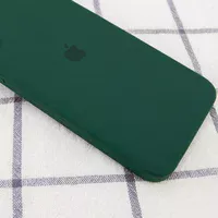 Чохол Silicone Case Square Full Camera Protective (AA) для Apple iPhone 11 Pro Max (6.5 ") Зелений / Dark green
