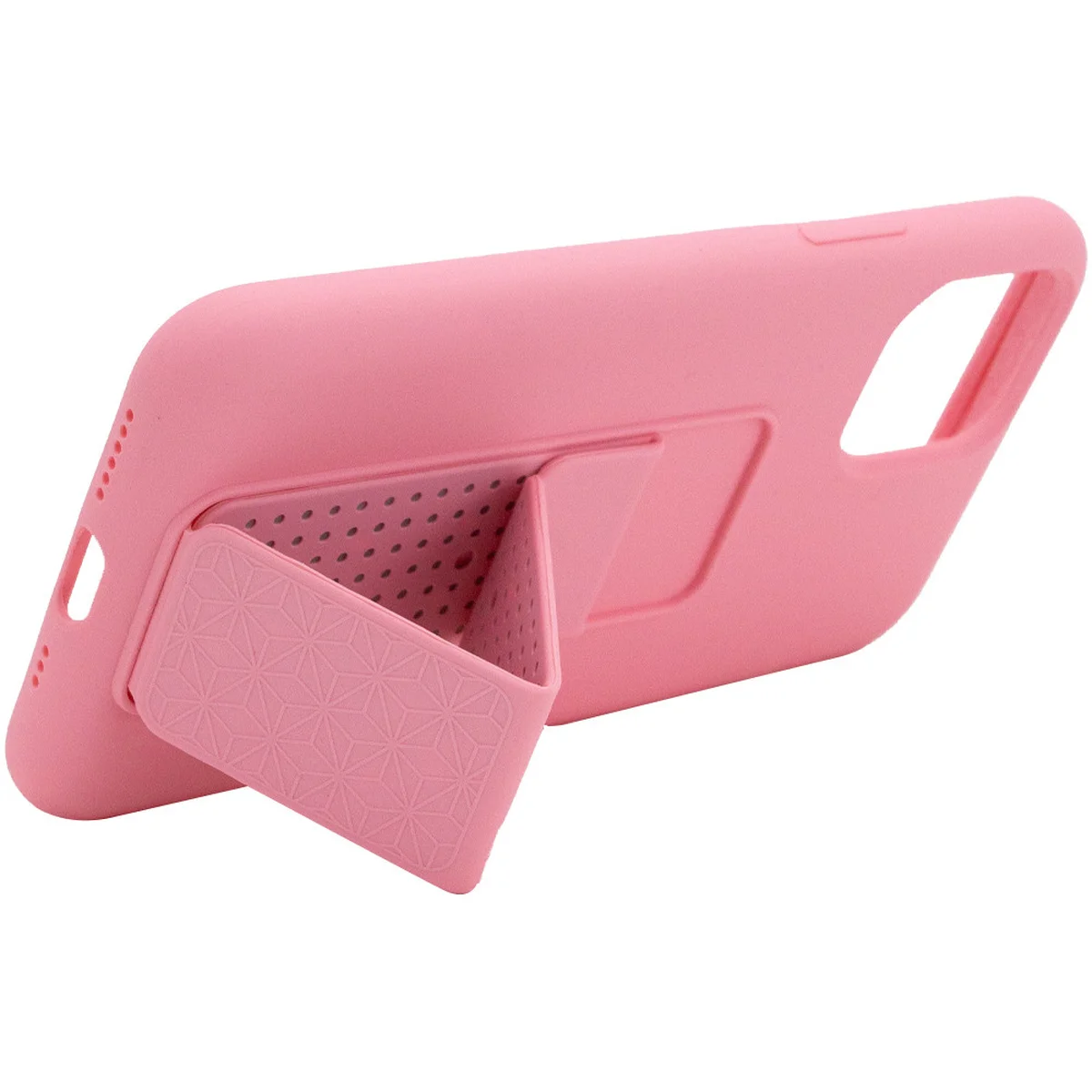 Чехол Silicone Case Hand Holder для Apple iPhone 11 Pro Max (6.5") Розовый / Pink
