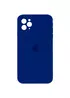Чохол Silicone Case Square Full Camera Protective (AA) для Apple iPhone 11 Pro Max (6.5") Синій / Deep navy