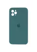 Чохол Silicone Case Square Full Camera Protective (AA) для Apple iPhone 11 Pro Max (6.5 ") Зелений / Pine green