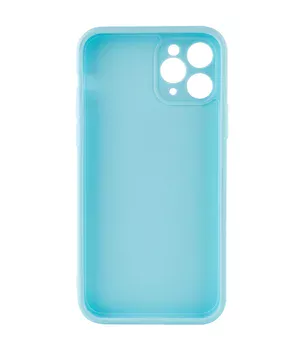 Силиконовый чехол Candy Full Camera для Apple iPhone 11 Pro Max (6.5") Бирюзовый / Turquoise