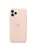 Чохол Silicone case (A) для Apple iPhone 11 Pro Max (6.5 ") Рожевий / Pink Sand