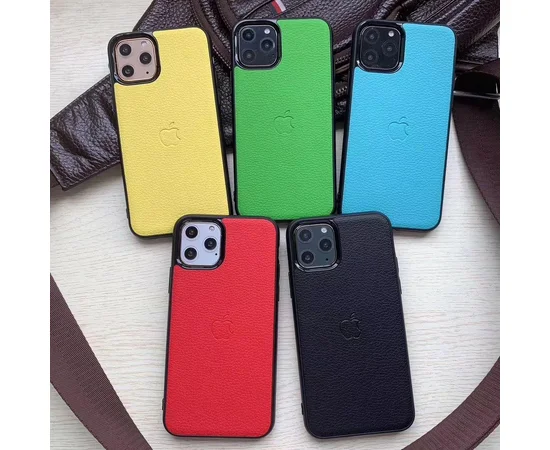 Кожаная накладка Epic Vivi Logo series для Apple iPhone 11 Pro Max (6.5") Желтый