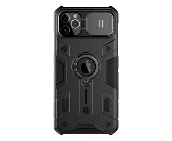 TPU+PC чехол Nillkin CamShield Armor (шторка на камеру) для Apple iPhone 11 Pro Max (6.5") Черный