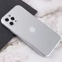TPU+Glass чехол Matte Candy Full camera для Apple iPhone 11 Pro Max (6.5") Белый