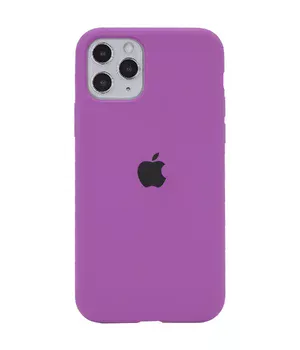 Чехол Silicone case (A) (с закрытым низом) для Apple iPhone 11 Pro Max (6.5") Фиолетовый / Grape