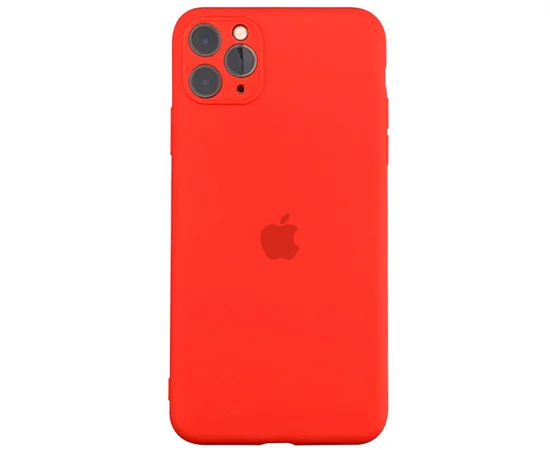 Чехол Slim Silicone case full protective для Apple iPhone 11 Pro Max (6.5") Красный / Red