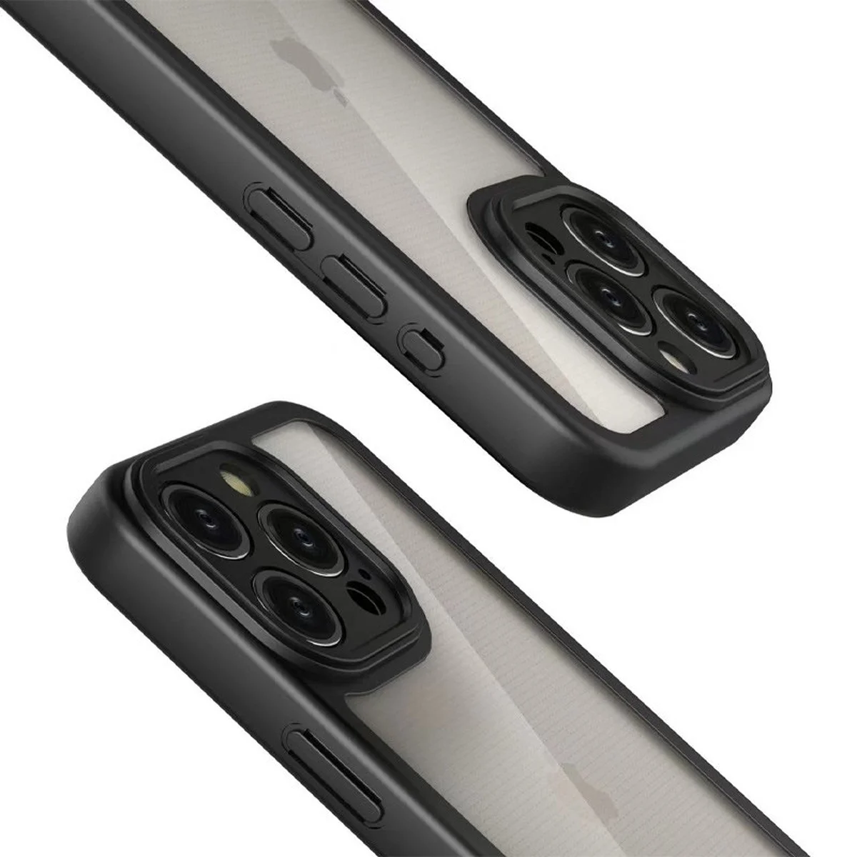 TPU чехол Transparent + Colour 1,5mm для Apple iPhone 11 Pro Max (6.5") Black