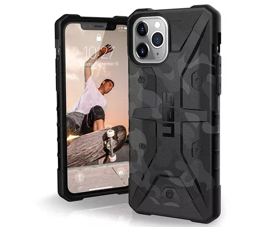 Ударопрочный чехол UAG Pathfinder камуфляж для Apple iPhone 11 Pro Max (6.5") Серый