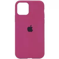 Чехол Silicone Case Full Protective (AA) для Apple iPhone 11 Pro Max (6.5") Малиновый / Dragon Fruit