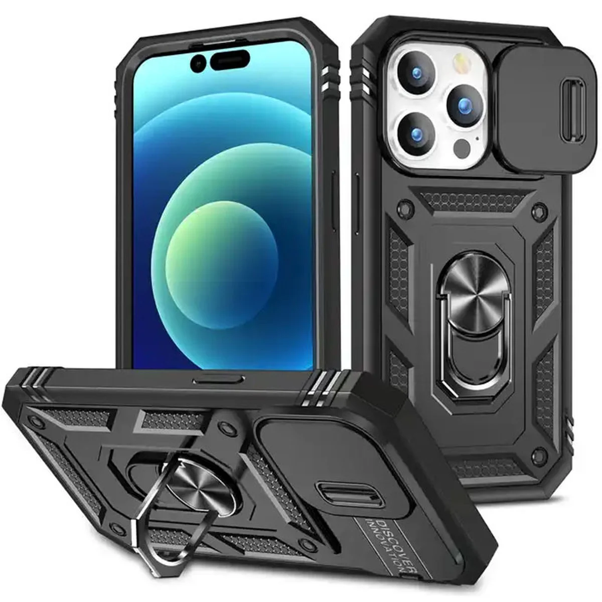 Ударопрочный чехол Camshield Serge Ring для Apple iPhone 11 Pro Max (6.5") Черный