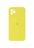 Чохол Silicone Case Square Full Camera Protective (AA) для Apple iPhone 11 Pro Max (6.5 ") Жовтий / Bright Yellow