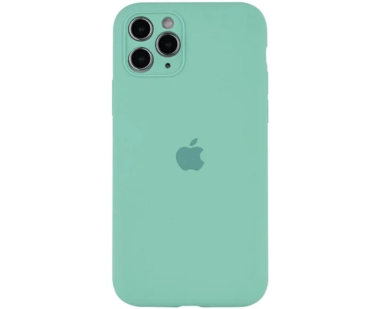 Чохол Silicone Case Full Camera Protective (АА) для Apple iPhone 11 Pro Max (6.5 ") Бірюзовий / Ice Blue