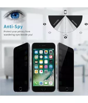 Защитное стекло Privacy 5D (full glue)  для Apple iPhone 11 Pro Max / XS Max (6.5") Черный