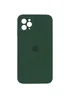 Чехол Silicone Case Square Full Camera Protective (AA) для Apple iPhone 11 Pro Max (6.5") Зеленый / Cyprus Green