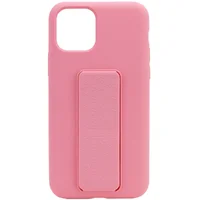 Чехол Silicone Case Hand Holder для Apple iPhone 11 Pro Max (6.5") Розовый / Pink