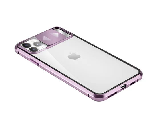 Чохол Camshield 360 Metall + Glass зі шторкою для камери для Apple iPhone 11 Pro Max (6.5 ") Бузковий
