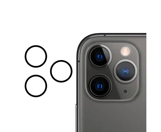 Гнучке ультратонкі скло Epic на камеру для Apple iPhone 11 Pro Max (6.5 ") / 11 Pro (5.8") Чорний