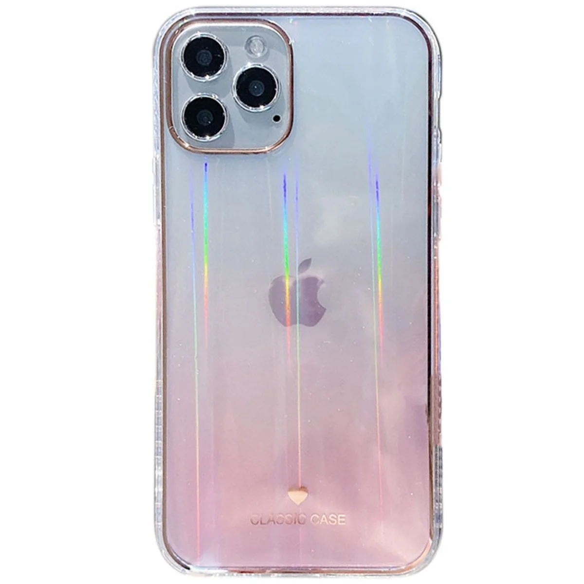 TPU + Glass чохол Aurora Classic для Apple iPhone 11 Pro Max (6.5 ") Рожевий