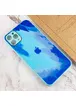 Чохол TPU+Glass Impasto abstract для Apple iPhone 11 Pro Max (6.5") Blue