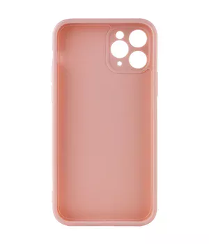 Силиконовый чехол Candy Full Camera для Apple iPhone 11 Pro Max (6.5") Розовый / Pink Sand