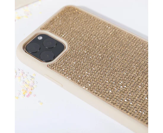 TPU чохол Bling World Grainy Diamonds для Apple iPhone 11 Pro Max (6.5 ") Золотий