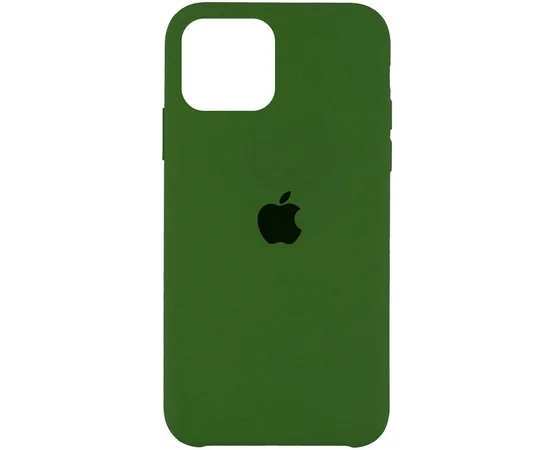 Чехол Silicone Case (AA) для Apple iPhone 11 Pro Max (6.5") Зеленый / Olive