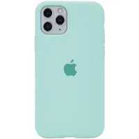 Чохол Silicone case (A) (з закритим низом) для Apple iPhone 11 Pro Max (6.5 ") Бірюзовий / Turquoise