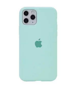 Чохол Silicone case (A) (з закритим низом) для Apple iPhone 11 Pro Max (6.5 ") Бірюзовий / Turquoise