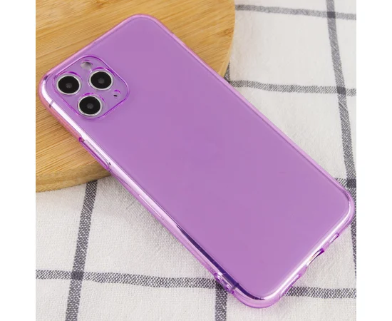 Матовый полупрозрачный TPU чехол с защитой камеры для Apple iPhone 11 Pro Max (6.5") Сиреневый / Lilac
